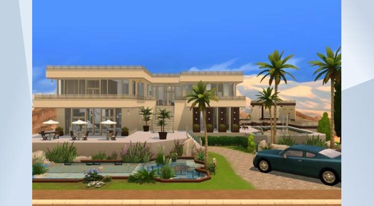 Casa Moderna com Jogo Base, The Sims 4