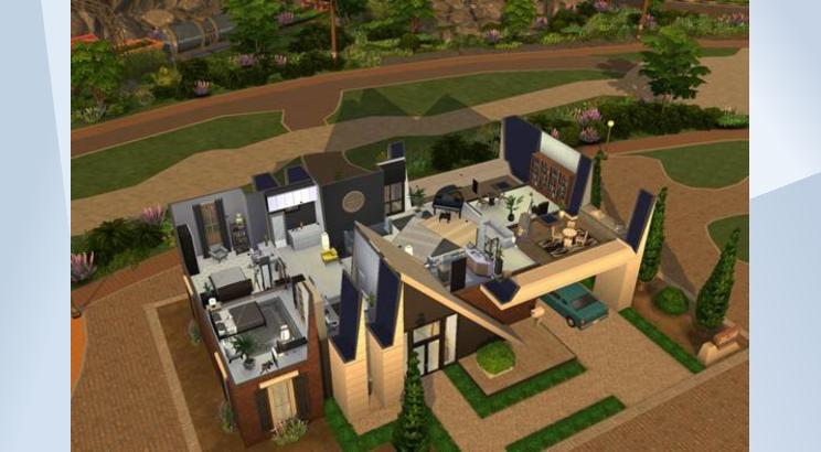 sims 3 modern family house