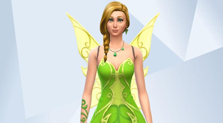 sachin and babi light blue dress FLOWER DRESS V2 - The Sims 4 Create a Sim main image 0