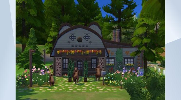 The 3 Bears Log Cabin by osiazul