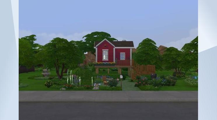 Itty Bitty Red Tiny Home by Maxis