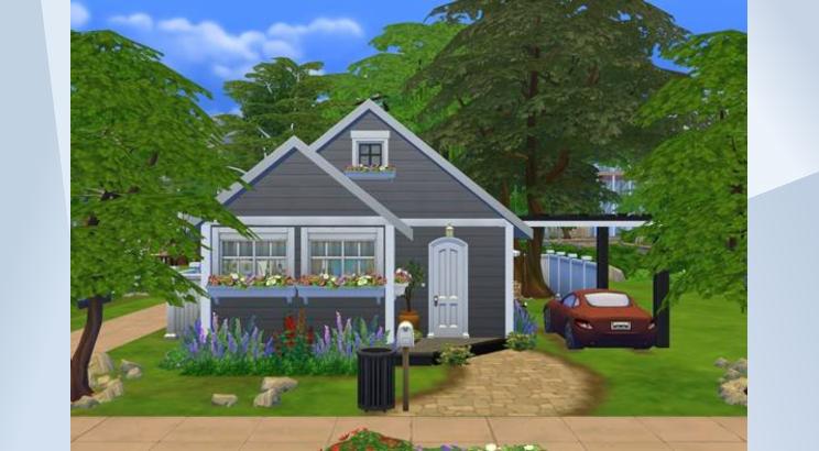 Tiny Gray Cottage by BettySims39