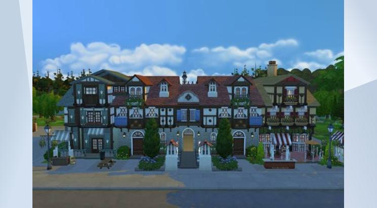 Old Town Village Shops V2 by Virgodragon76