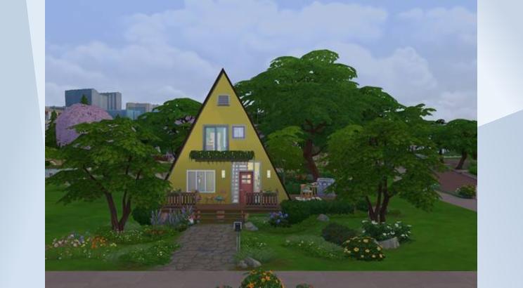 Yellow Triangle Tiny Home by Maxis