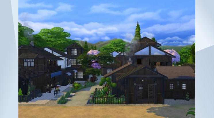 Old Japanese Village by Simoniona
