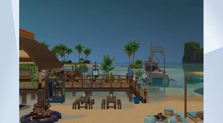 Sandiger Simoleon-Strand