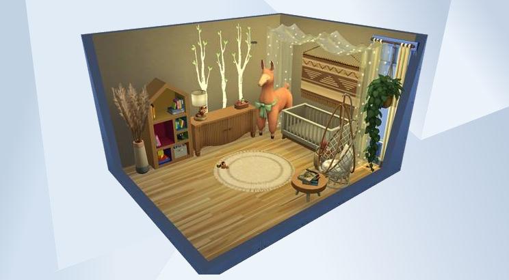 brown infant nursery by Shimswith