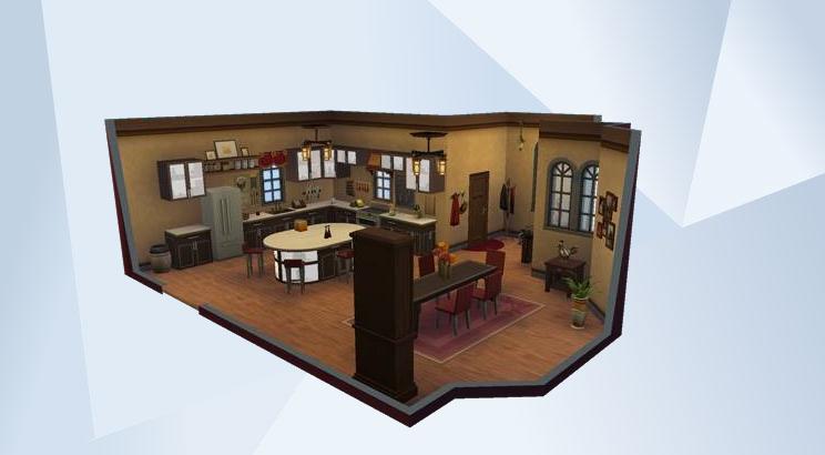 Modern Rustic Kitchen by Maxis
