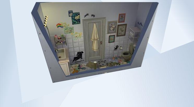 Very Cluttered Bathroom by 0714042101125
