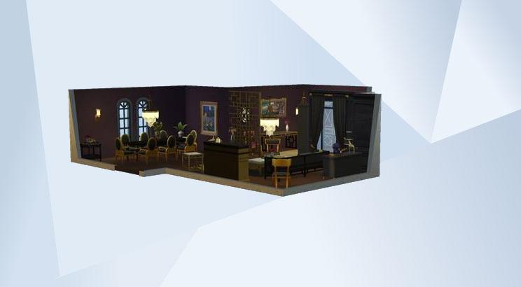 Lavish Living Room by Maxis